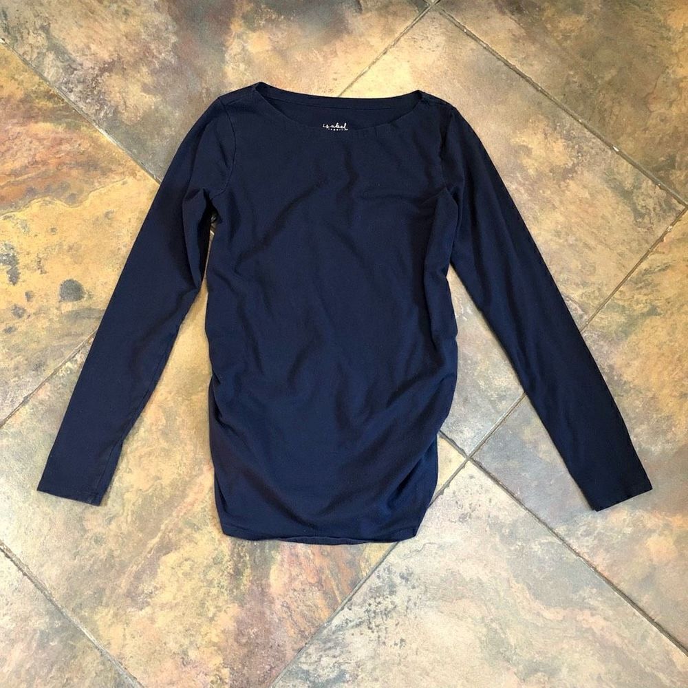 Isabel Maternity Women’s Blue Long Sleeve Top Small - Picture 4 of 11